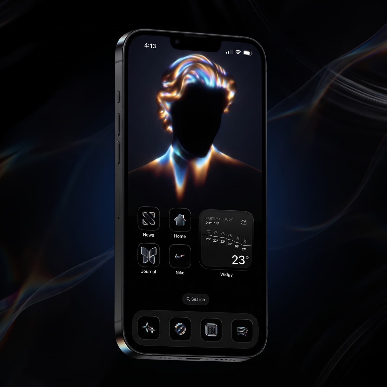 Dark Prism home screen